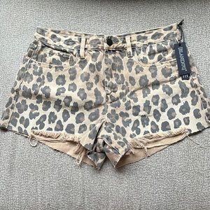 Blank NYC leopard shorts